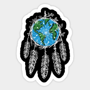 Earth Dream Catcher Shield Sticker